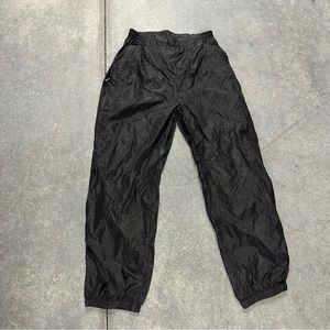 Vintage 90s Sierra Design black swishy rain windbreaker jogger pants M petite